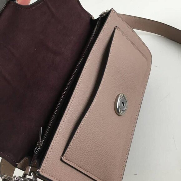 COACH 73995 Tabby 26 Shoulder Bag Brown Leather Crossbody Shoulder 2way Outlet - Picture 8 of 9